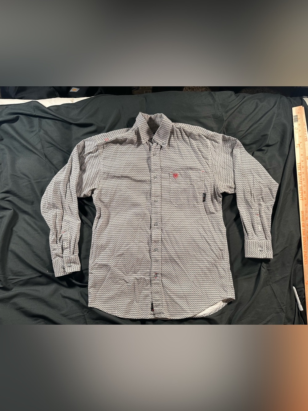 Ariat FR Medium Geometric Cotton Woven Long Sleeve Workwear Shirt Cat2 10037720